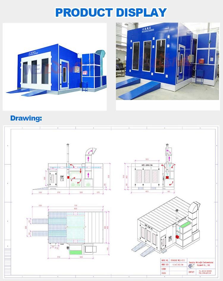 Wld6200 Infrared Lamp Spray Booth Oven