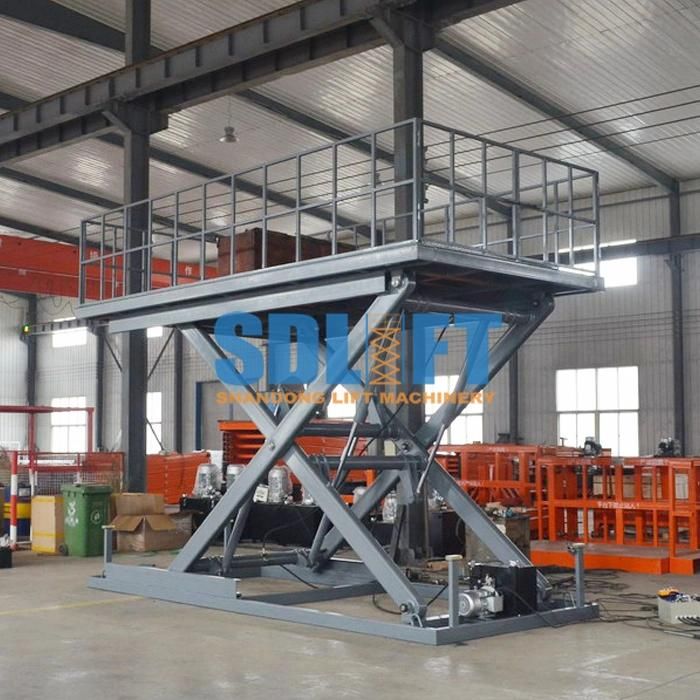 Fixed Electric Hydraulic Scissor Car Elevator Lift