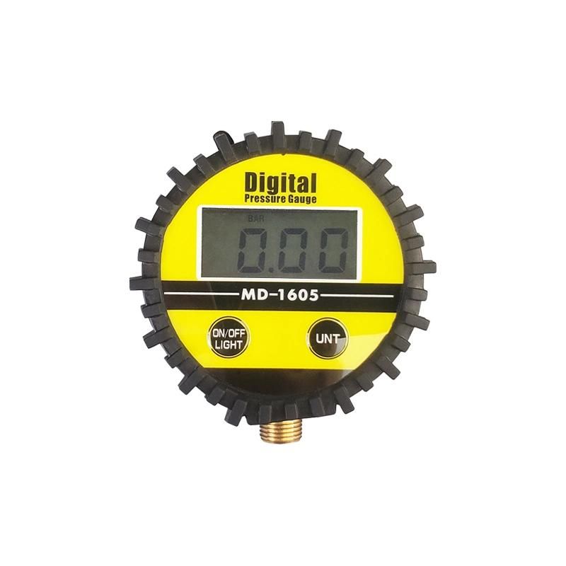 70mm 1%Fs Digital Tire Gauge for Car Truck Bicycle with Digital Display MD-1605