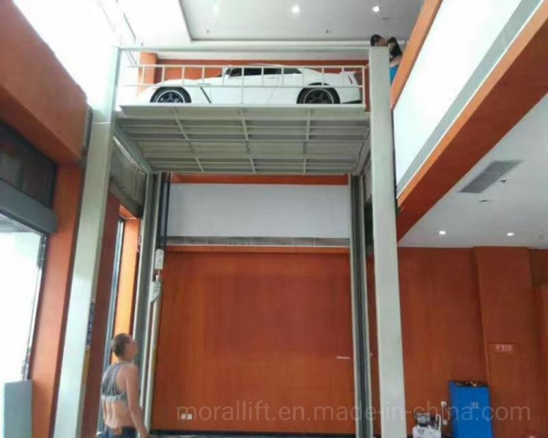 4 post car parking lift for basement to ground