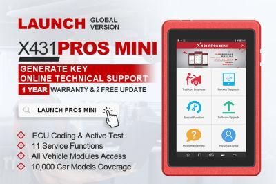 Launch X431 Pros Mini OBD2 Scanner OBD Wireless Diagnostic Tools Auto Scan ECU Coding Automotive Tools Ferramentas Free Shipping