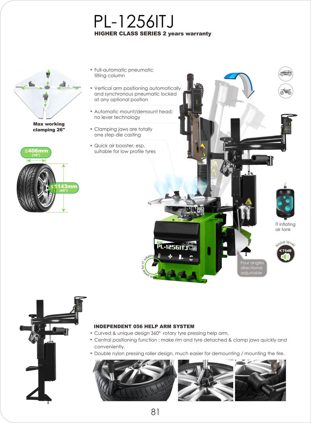 Puli Full Automatic Tilting Tyre Changer CE Price Pl-1256itj Auto Maintenance Repair Equipment on Sale