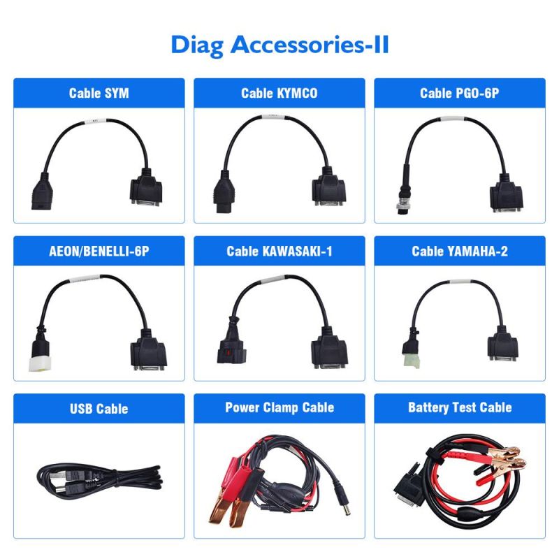 Jdiag M100 Motorcycle Diagnostic Tool for Kawasaki YAMAHA Suzuki Motorbike Scanner Motor Scan Tool Instead of Mct-500