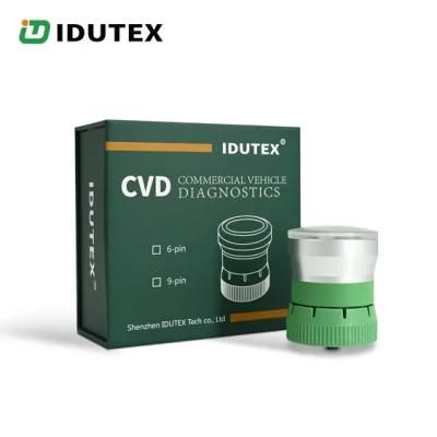 Iudtex CVD-9 Hdobd2 Truck Diagnostic Scanner Tools OBD 2 Code Reader for Light Truck Heavy Duty Bus Construction All with Diesel-9 Adapter