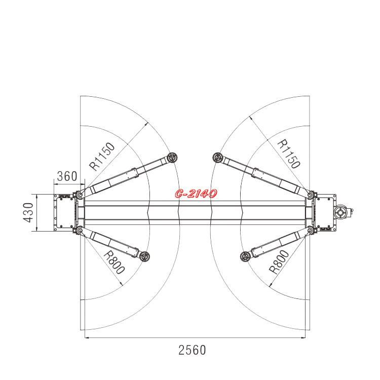 Vico 2 Post Floor Plate Car Lift Auto Maintenance Hoist