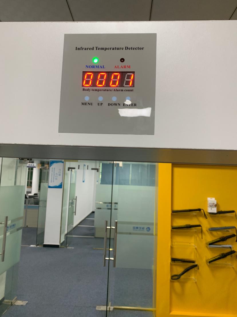 Human Body Face Temperature Measurement System Security Turnstile Gate Door