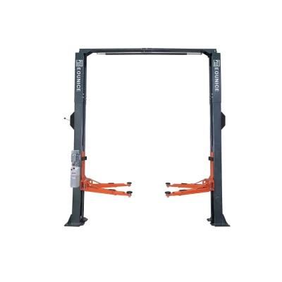 on-7214D/4.5 4.5t Clearfloor 2 Post Lifts-One Side Manual Release and Dual Chain Drive Cylinders.