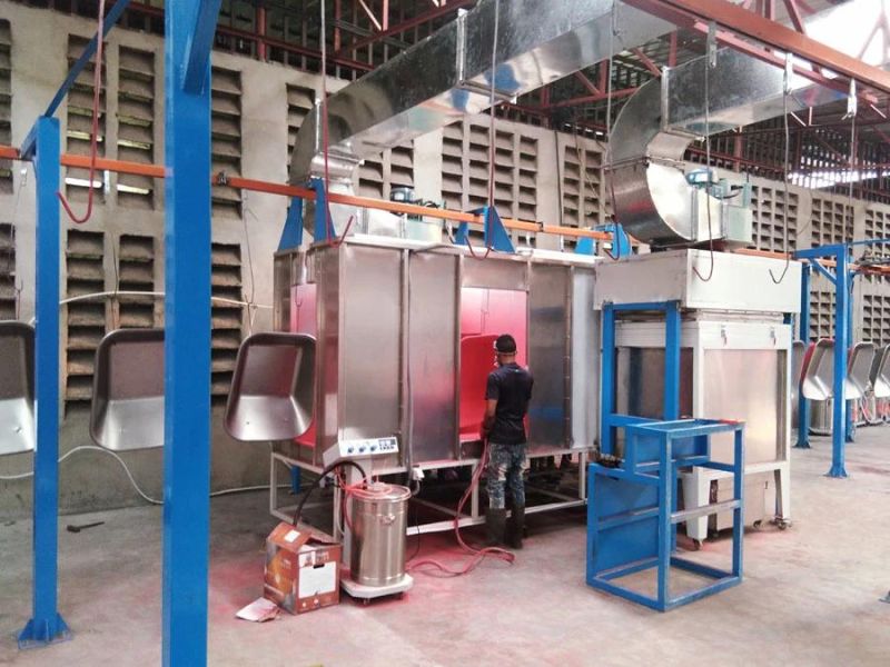 Low Power Consumption Diesel Powere Coating Line Power Coating Booth