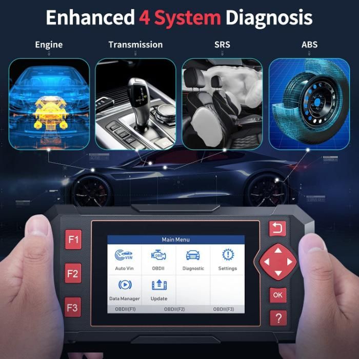 Full Function and Full System Vehicle Scanner Car Diagnostic Machine for All Cars OBD2 Diagnostics