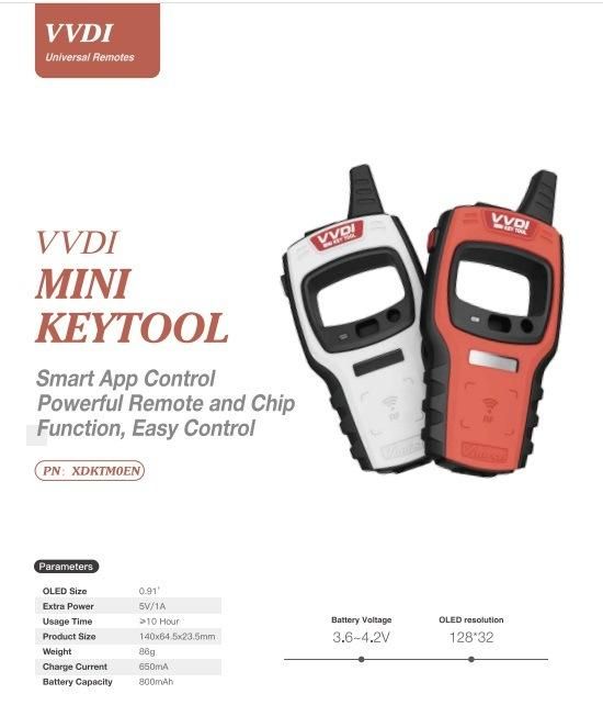 Xhorse Vvdi Mini Key Tool Remote Key Programmer Support Ios and Android