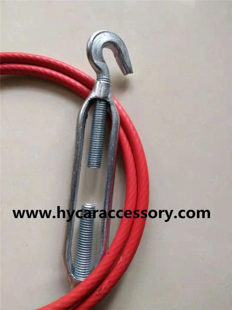 Truck Compartment Cable Pull Line High Quality PVC Rubberized Stainless Steel Wire Rope Oily Wire Rope