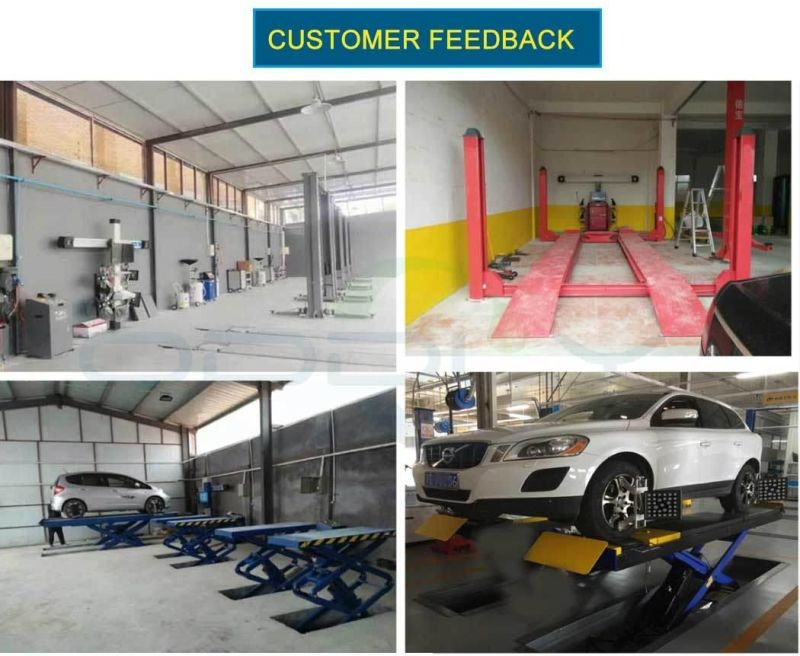 CE Approved Four Post Car Lift for Tyre Service Shop