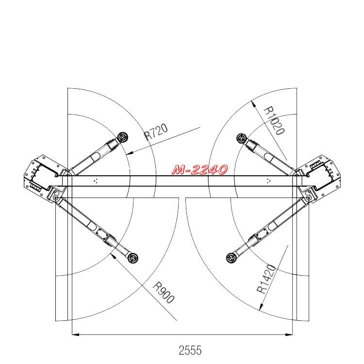 Vico Car Body Maintenance Lift Hydraulic Crane Auto