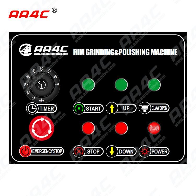 AA4c Alu Rim Polishing Machine with Cleaning Grinding Derust Function Rim Refurbish Machine Rim Repair AA-Rpm76