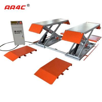 AA4c MID Rise Scissor Lift Tire Changing Car Lift Auto Ramp Vehicle Lift 4t Capacity 1.2m High Electrical Unlock AA-TCL3100e-412