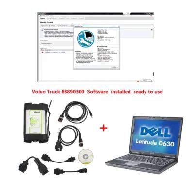 Volvo Vocom Truck 88890300 Communication Unit with Software Ppt Installed on DELL D630 Laptop Ready to Use