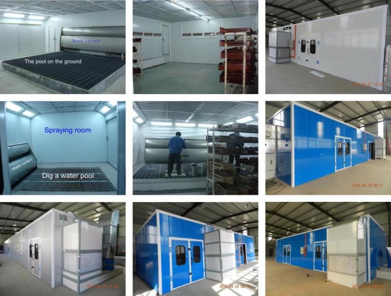 Water Washed Spray Booth with Stainless Steel Screens