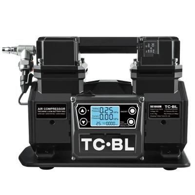 DC1060m Brushless Air Compressor Portable Li-ion Battery with 2 Batteries &amp; 1charger