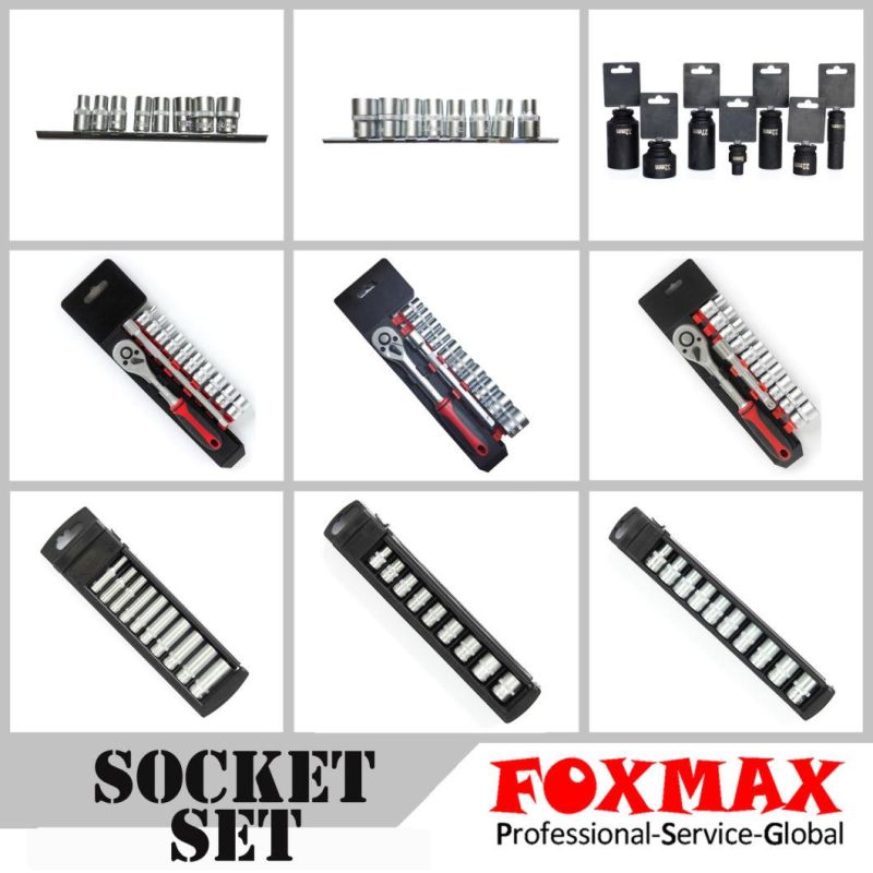 Perfect 1/4′′ 10PCS 50BV30 Metal Socket Set (FST-54)
