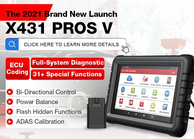 2021 Newest Launch X431 Pros V X431 PRO with Bidirectional Diagnostic, 31+ Reset Functions, ECU Coding, Key Program, Adas X431 V2021 Newest Launch X431 Pros V