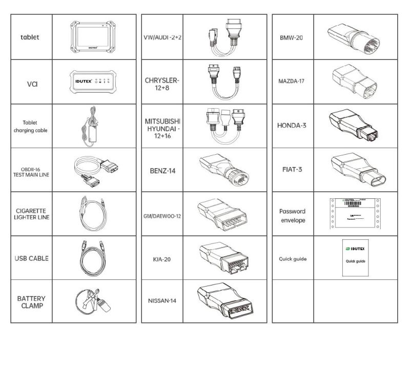 Idutex Ds810 Plus OBD2 Diagnostic Scanner Automotive OBD Auto Diagnostic Tool Box Profession Car OBD2 Scanner