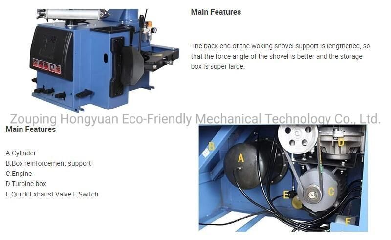 Single Cylinder Upper Helper Arm Tire Changer