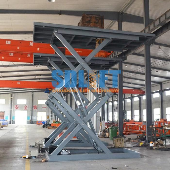 Hydraulic Stationary Scissor Underground Car Lift with Ce SGS TUV