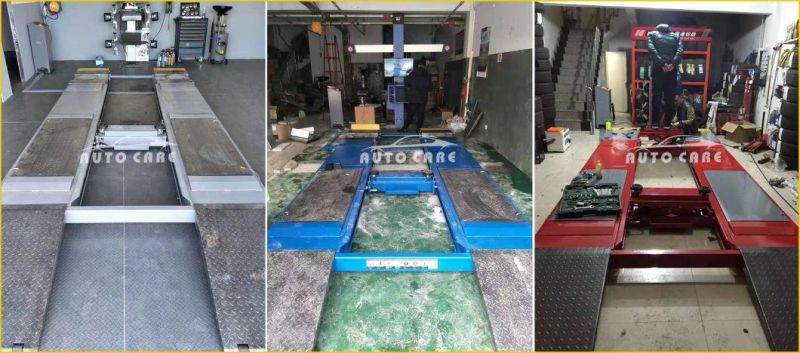 on-Ground Mounting Two Level Ultra Thin Alignment Scissor Car Lift