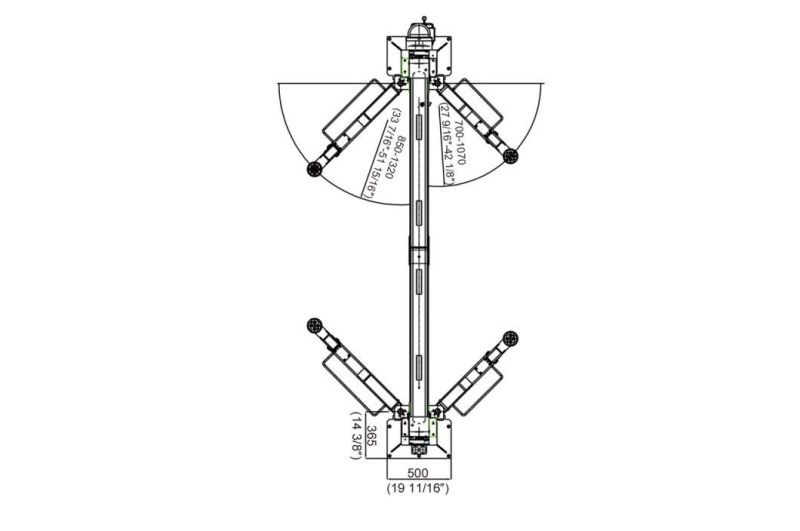on-7214e Electrical Release and Dual Chain Drive Cylinders Clear Floor 2-Post Lift