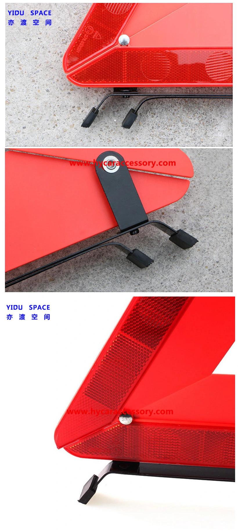 CE Certification Wholesale Warning Sign Road Safety Emergency Reflective Folded Foldable Reflective Auto Car Warning Triangle for Traffic Safety