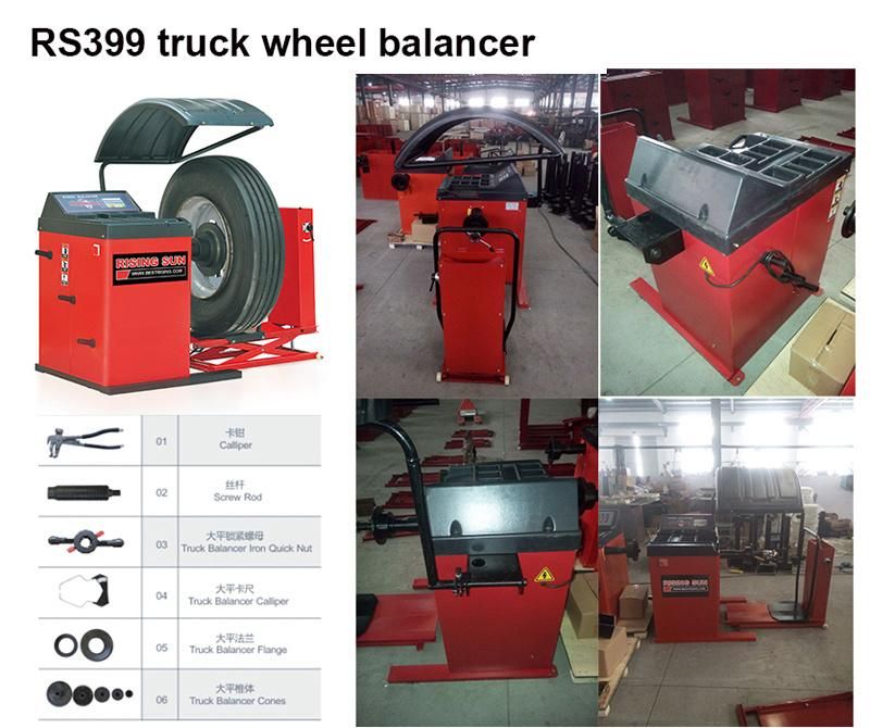China Factory Supply Semi Automatic Truck Tire Service Machine for Wheel Balancing
