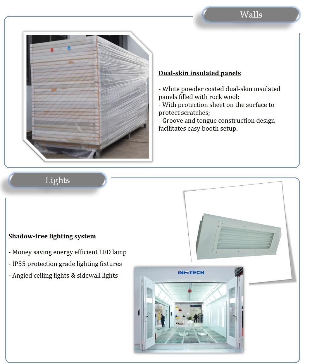 Ce Compliance Downdraft Spray Booth for Industrial Vans