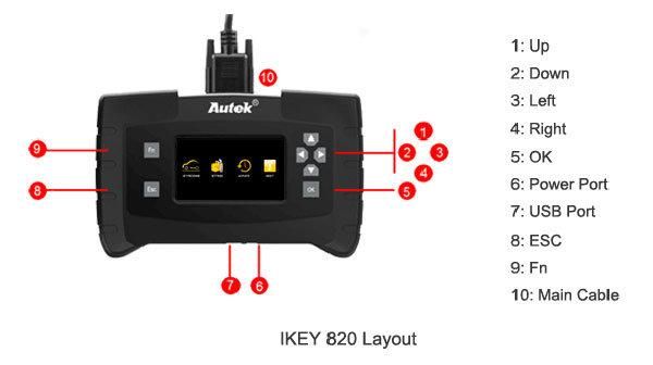 Autek Ikey820 OBD2 Car Key Programmer