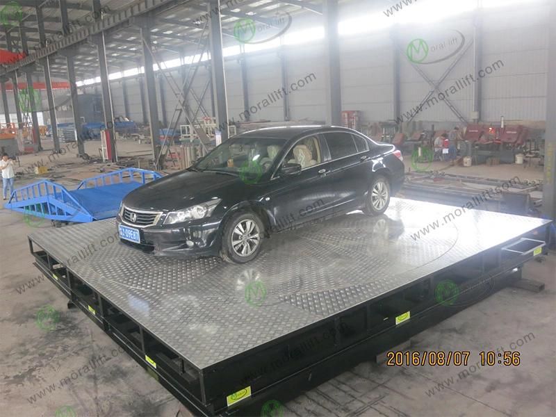 Hydraulic 4000kg home car lift with rotating table
