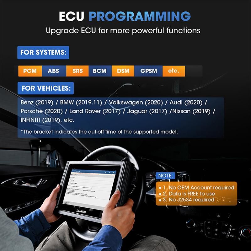 Launch X431 Pad III Pad 3 Auto Full System Diagnostic Tool 30+ Reset Service ECU Coding Supports Online ECU Programming Smart Box
