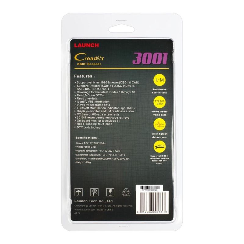 OBD Car Code Reading Card