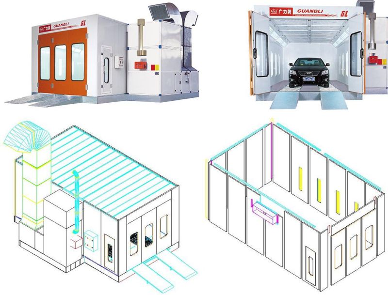 Customzied Automotive Equipment Car Baking Oven Paint Spray Booths