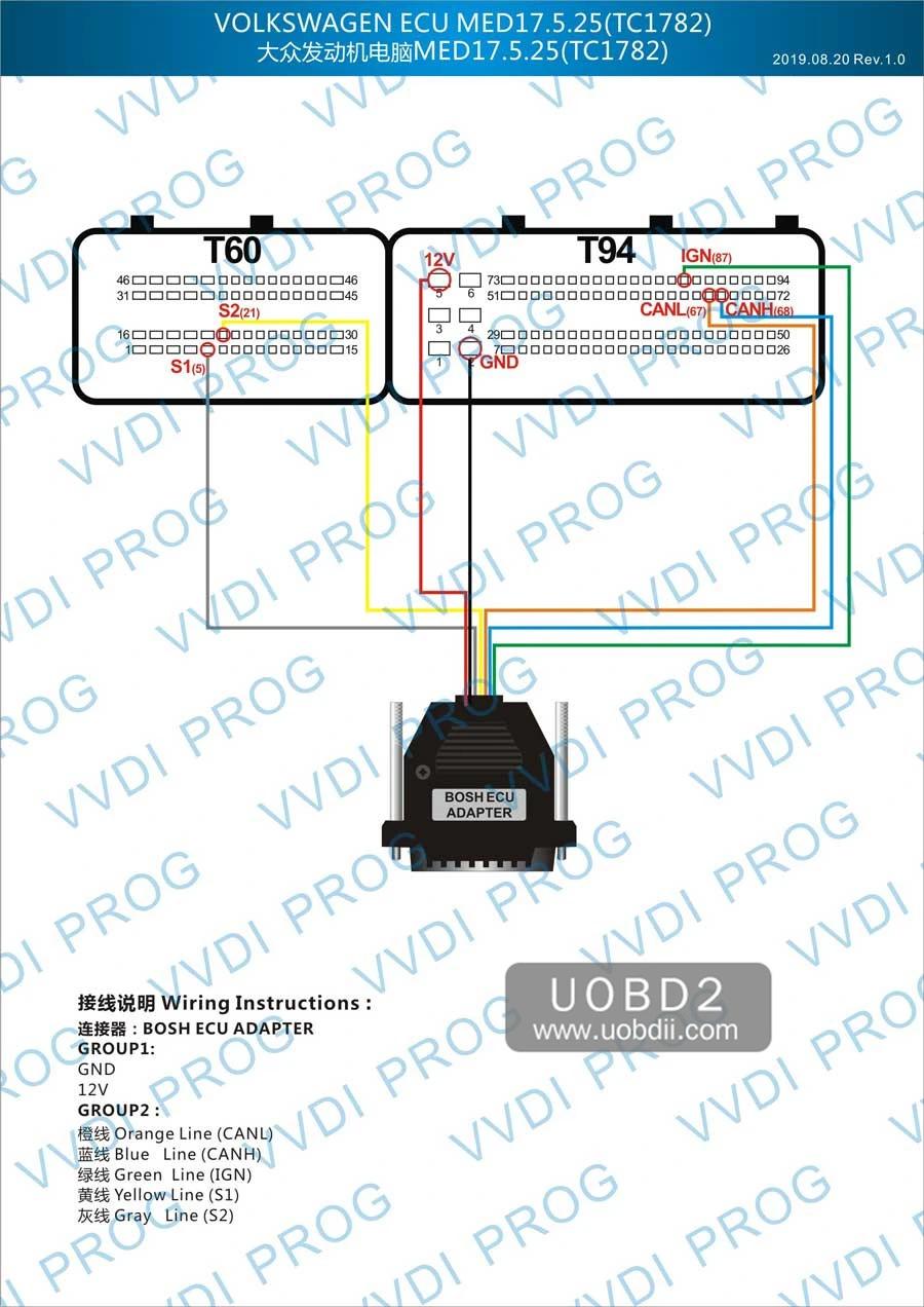 Xhorse Vvdi Prog Programmer with Bosch ECU Adapter Read BMW ECU N20 N55 B38 Isn