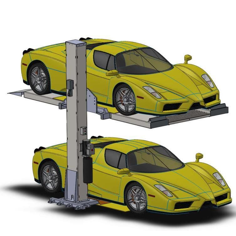 Single Post Hyraulic Car Parking Lift