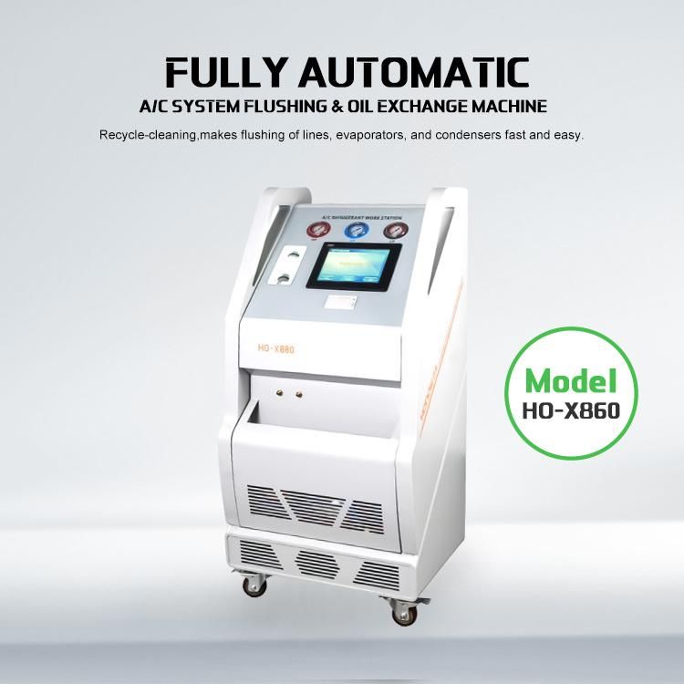 Fully Automatic A/C System Flushing and Oil Exchange Machine