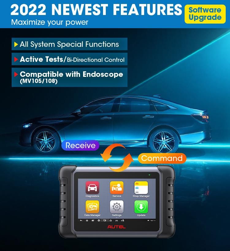 Diagnostic Autel Maxicom Mk808 Auto Car Diagnostic Machine Car System Progrmm Autel Maxicom Mk808 OBD2 Scanner