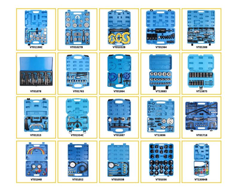 Good Tools CE 14PCS A/C R134A R12 Compressor Clutch Hub Puller Kit (VT13837)