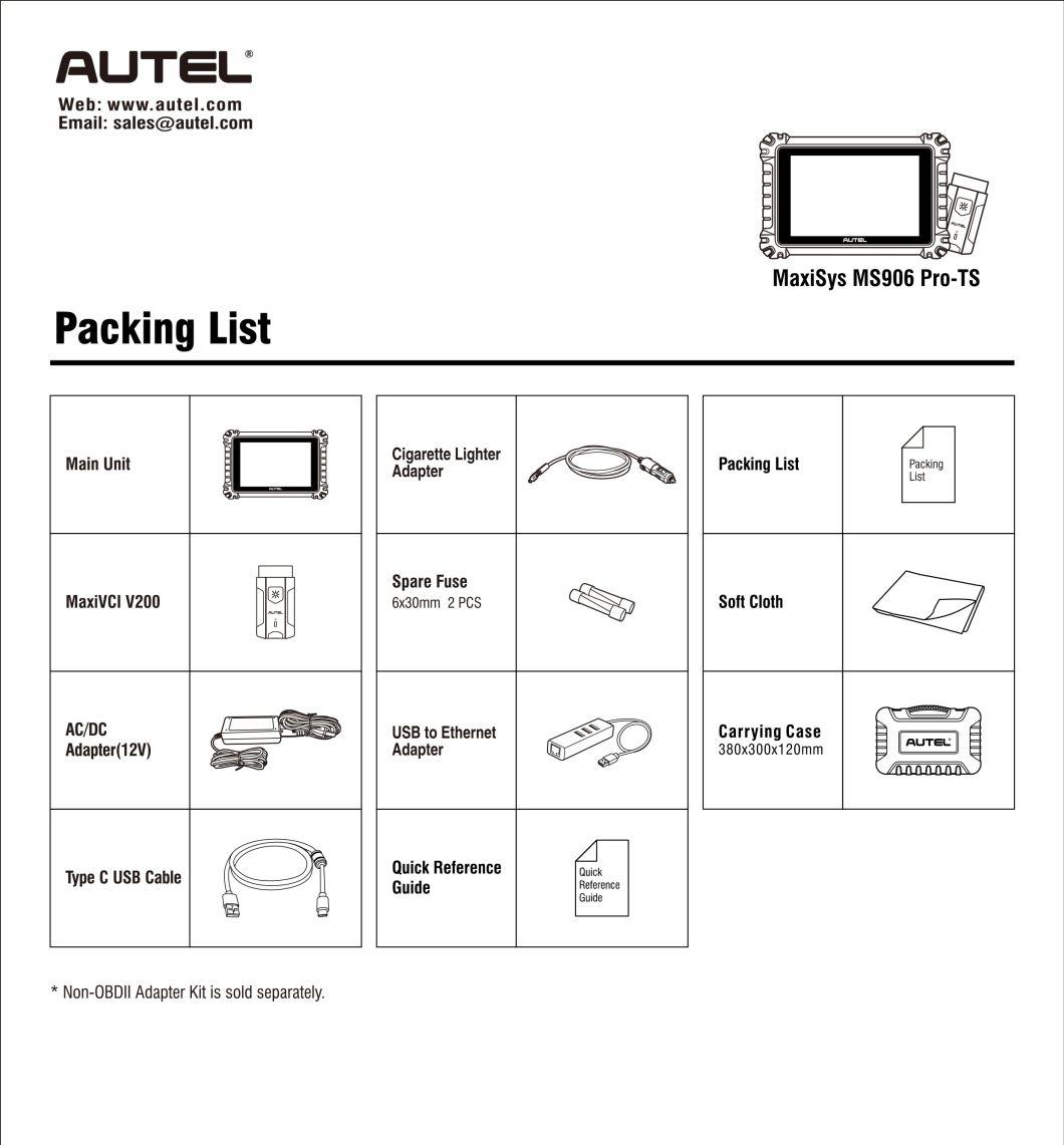 Autel Maxisys Ms906 PRO-Ts 906 Bt Ms906PRO Ms906PRO-Ts OBD2 TPMS Tool Car Programmer Auto Computer Scanner Diagnostic Machine