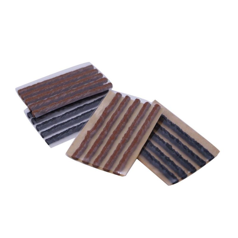 6*100mm Brown Black Tubeless Tyre Puncture Repair Strip Rubber Strip