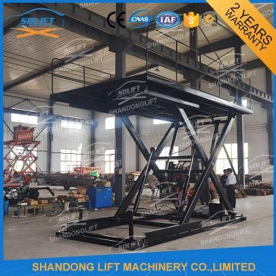 3.5m Hydraulic Scissor Car Lift / Hydraulic Home Garage Ce SGS