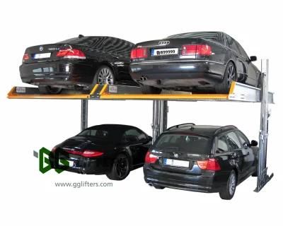 Two Post Simple Smart Hydraulic Car Parking Lift Home Garage
