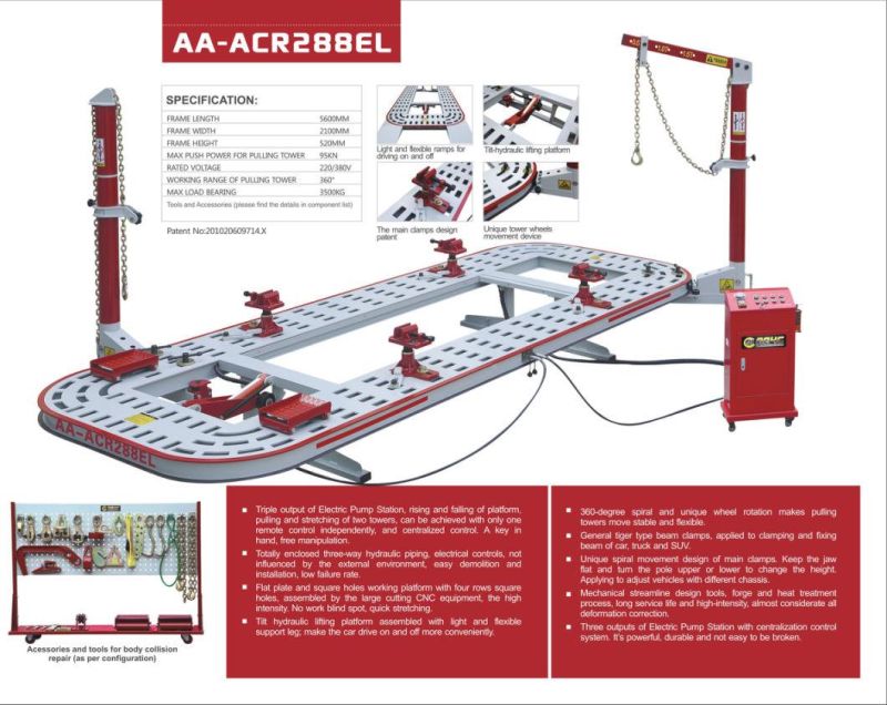 AA4c Chassis Straightening Machine Car Repair Bench Auto Chassis Repair Bench Car Body Repair Frame Machine