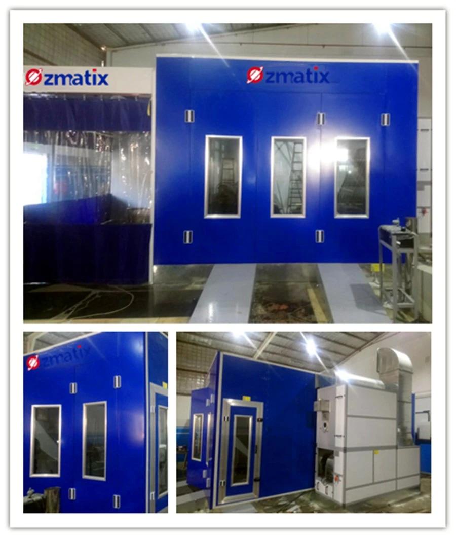 Ozm-8600 Waterborne Car Spray Booth Spray Paint Booth with Side Infrared Lamps Spray Booth Infrared Heater