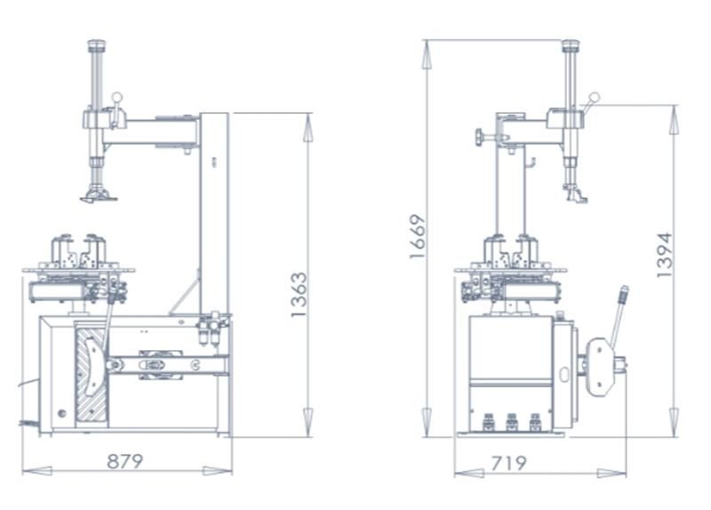 Car Repair Equipment Light Tyre Changer for Workshop