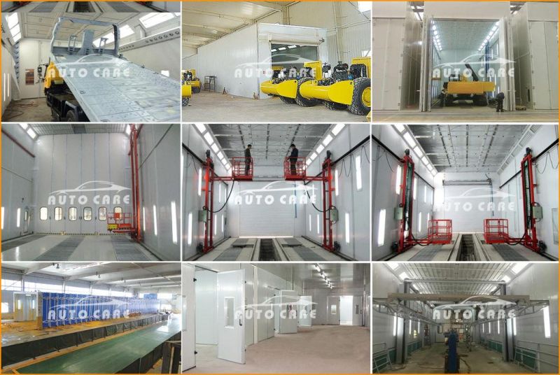 15m/18m Customized Large Bus/Truck Paint Spray Booth with 3D Lifting System